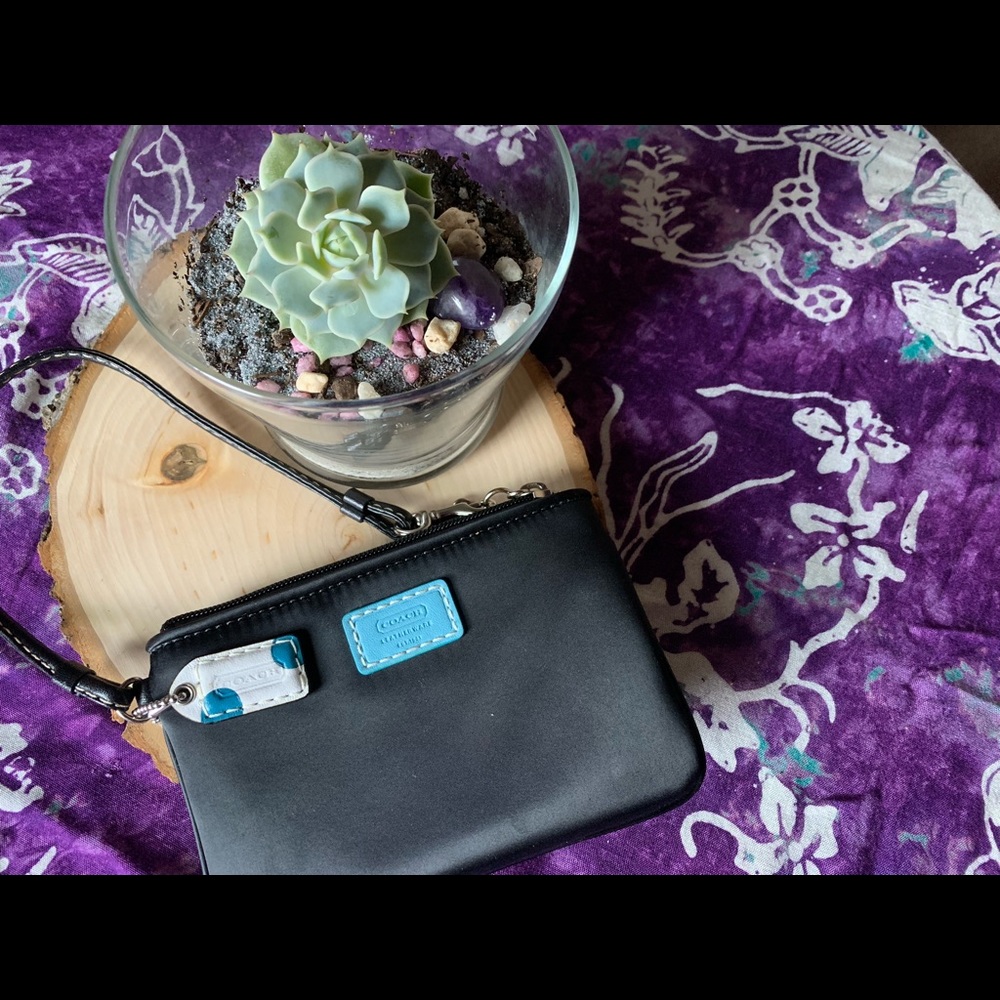 Black Coach wristlet